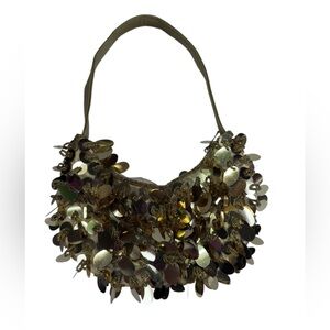 Bijoux terner Gold Sequin Women's Bag
